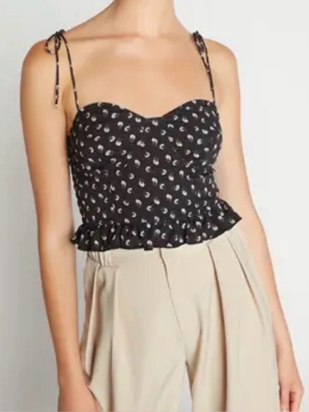 Choosy Floral Strappy Crop